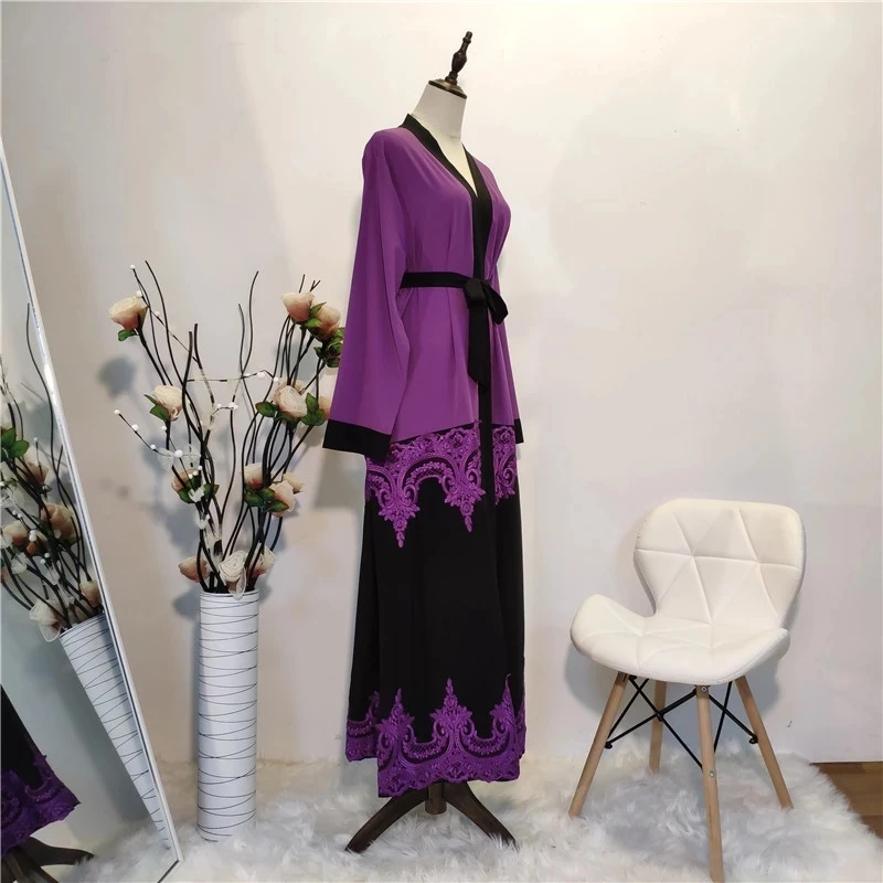 Хиджаб-кимоно Женский с открытой абой мусульманское платье марокканский кафтан