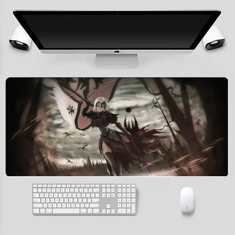 

fate Fatestay night kawaii girl gamer play mats Mousepad Desk Gamer Office Large Mouse Mat pad X XL Non-slip Laptop Cushion