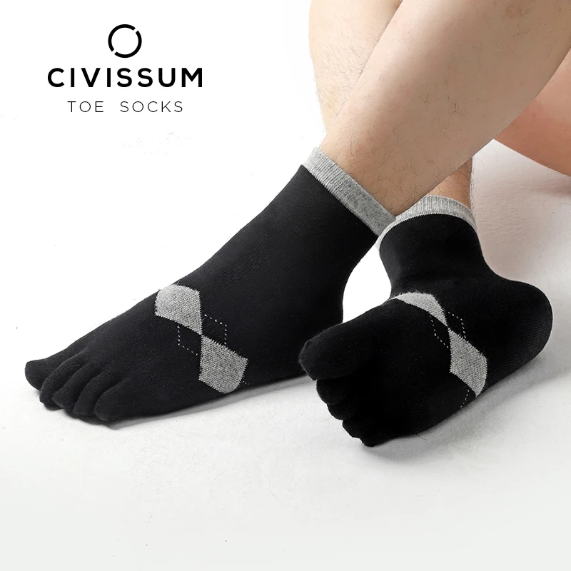

Мужские хлопковые носки CIVISSUM, бриллиантовая решетка, низкая цена, носки, счастливые носки