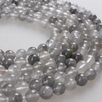 natural stone beads cloud crystal gray quartz beads round loose beads 4 6 8 10 12mm beads for bracelets necklace jewelry making