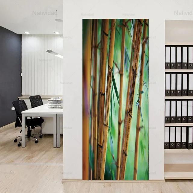 

Door Sticker Natural Scenery Poster Wall Paper Photomurals On Tthe Wall Self-Adhesive Deurposter Deur Stickers Vinilo Waterfall