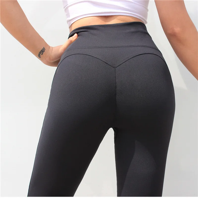 

Nessaj Fashion Solid Color Tie High Waist Bandage Leggings Push Up Black Leggings Fitness Women Workout Elasticity Skinny Pants