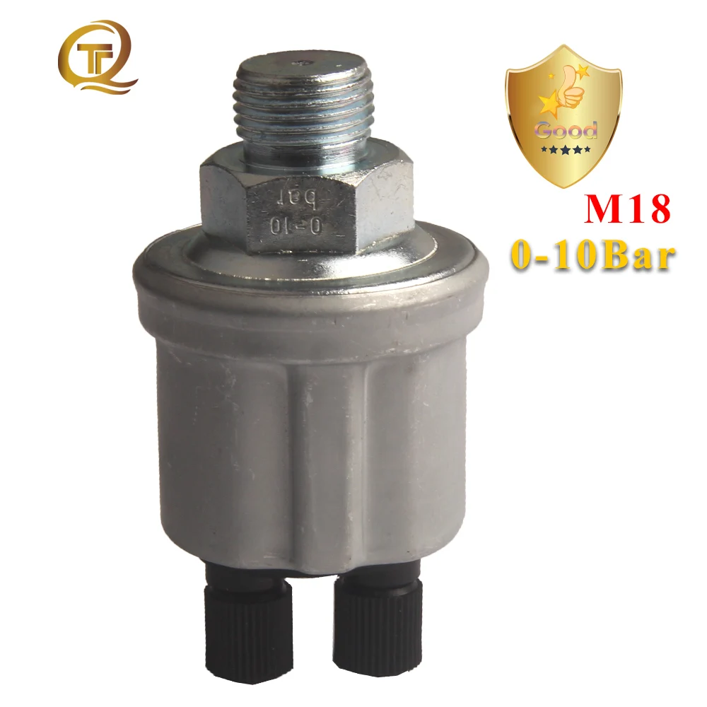 

M18 Pressure Sender 0-10Bar Oil Pressure Sensor Diesel Generator Parts For VDO