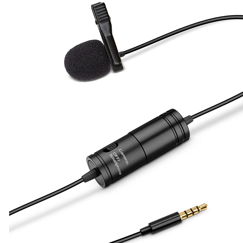 JAYETE Mini Lavalier Tie Microphone Omnidirectional 3.5mm Jack Clip-on Collar Mic For DSLR Cameras Computer Mobile Phone | Электроника
