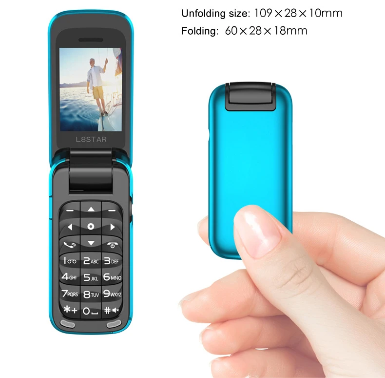 Мини-телефон-раскладушка L8star с Bluetooth музыкальный ресивер Mp3 плеер наушники