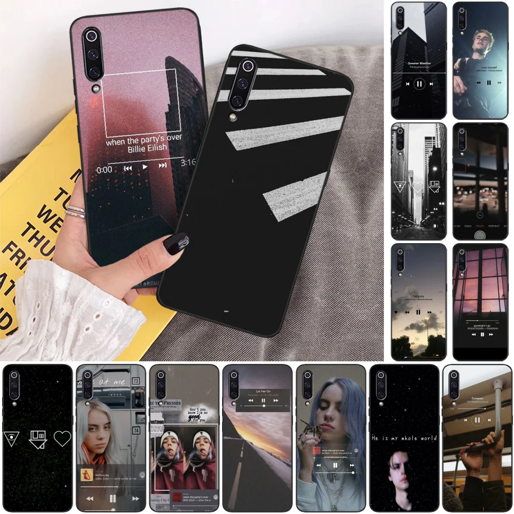 Новый черный чехол для мобильного телефона BaweiTE Music Text building Xiaomi 8 9 se 5X Redmi 6pro 6A 4X 7 5plus