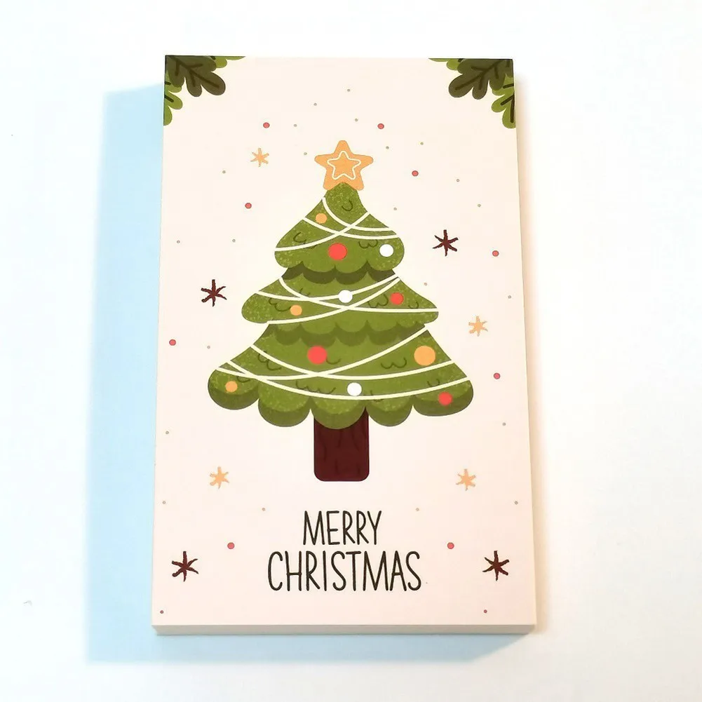 

50Pcs Creative Merry Christmas Greeting Cards Kids Christmas Greeting Card New Year Postcard Gift Card Xmas Party 2021postcard