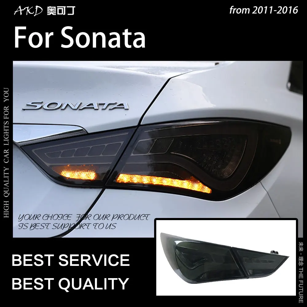 АКД автомобильный Стайлинг для Hyundai Sonata задние фонари 2011-2016 YF светодиодный DRL