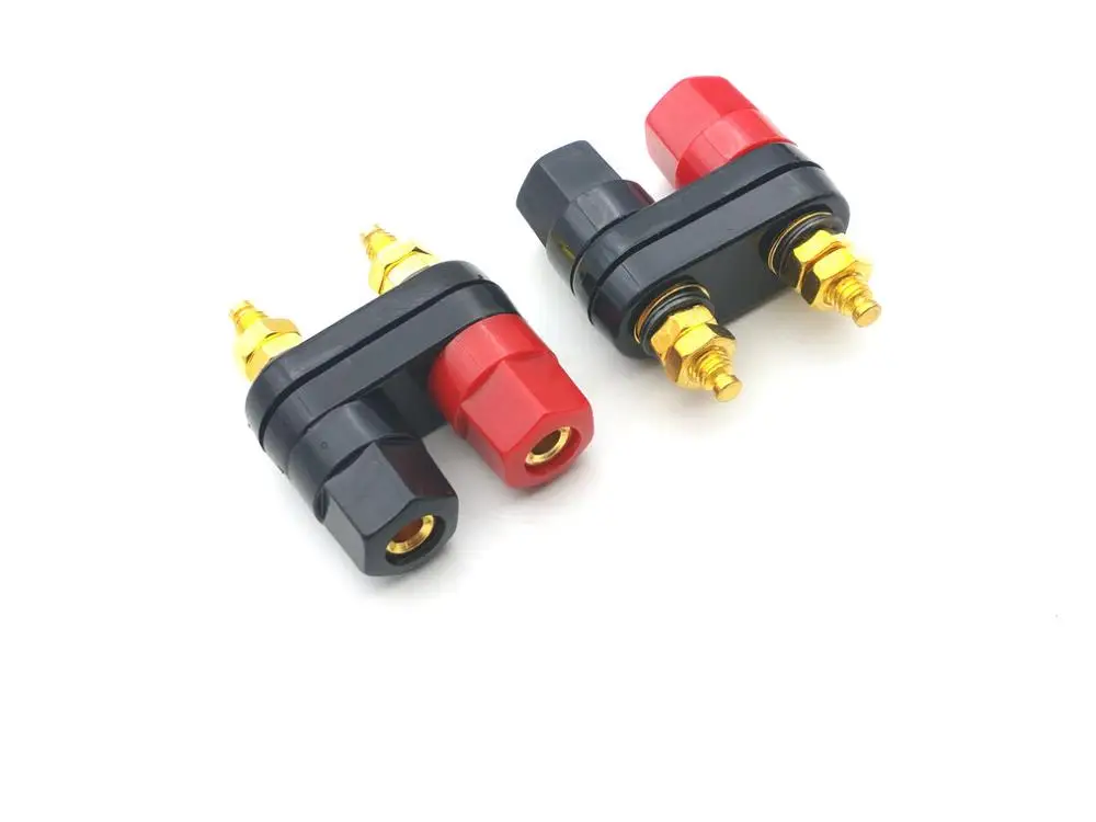 

20pcs/50pcs Banana Plugs Couple Terminals Dual 4mm Banana Plug Jack Socket Double Binding Post