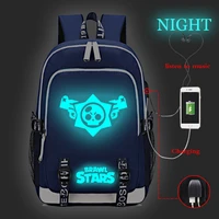 buzz stars backpack game leon spike bag travel kid child schoolbag backpack usb charging high quality backpack student bag