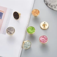 1pc single hole wall hanging hook shell resin with screws cupboard drawer pulls door knob home decoration