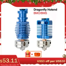BIQU Dragonfly Hotend  BMO BMS Bi-metal Heat Break Plated Copper Dragon Titan DDB Extruder 3D Printer Parts For Ender 3 V2