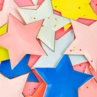 8 шт смешанные цвета Золотая фольга звезда бумажные тарелки украшение партии одноразовая посуда бумажная тарелка для тортов вечерние принадлежности