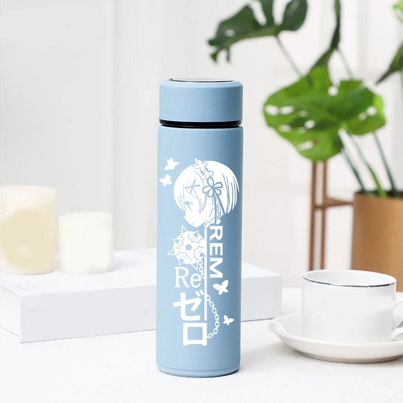 1pcs Anime Re:Life in A Different World from Zero Rem Stainless Mug Cup Water Cosplay Prop for Women Men Gift 500ml | Тематическая