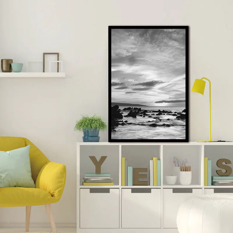 Домашний Декоративный спрей картина холст один скандинавский дом настенная