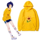 Женская толстовка с 3D-принтом Wonder Egg, укороченная толстовка с капюшоном Ohto Ai для косплея, пуловер в стиле Харадзюку, пальто