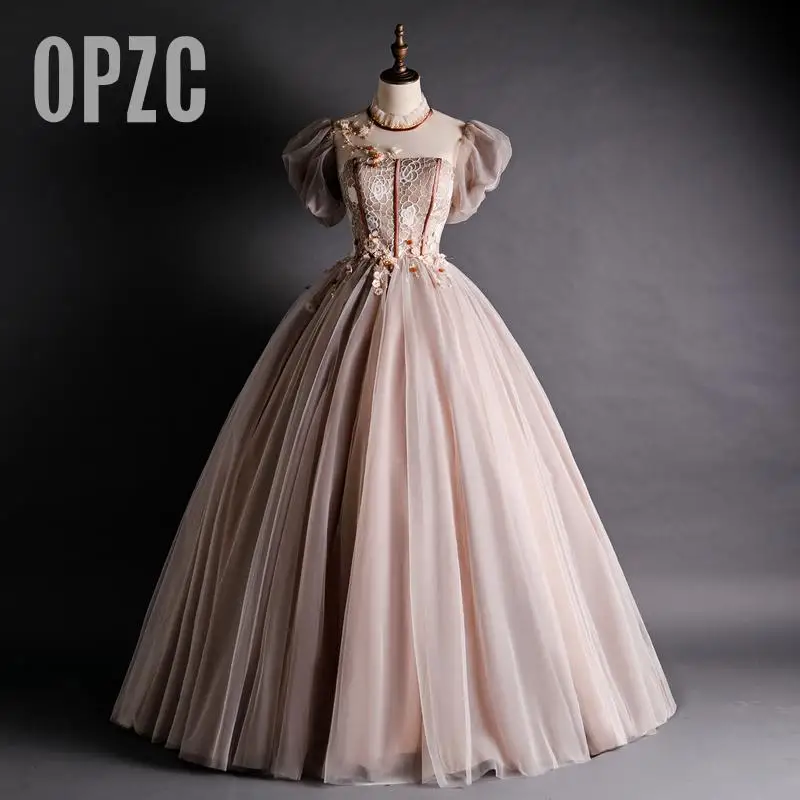 

Элегантное винтажное платье Quinceanera 2022 Vestidos De 15 лет кружевные бусины цветы тюль милые бальные платья 16 отладки вечернее платье