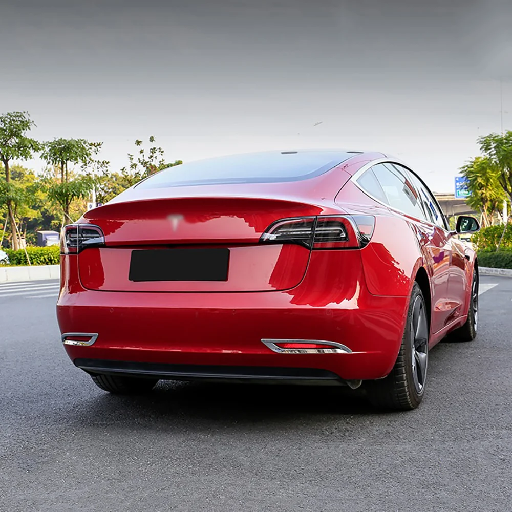 Подходит для Tesla Model 3 Model3 2018 2019 2020 Автомобильный задний бампер противотуманная