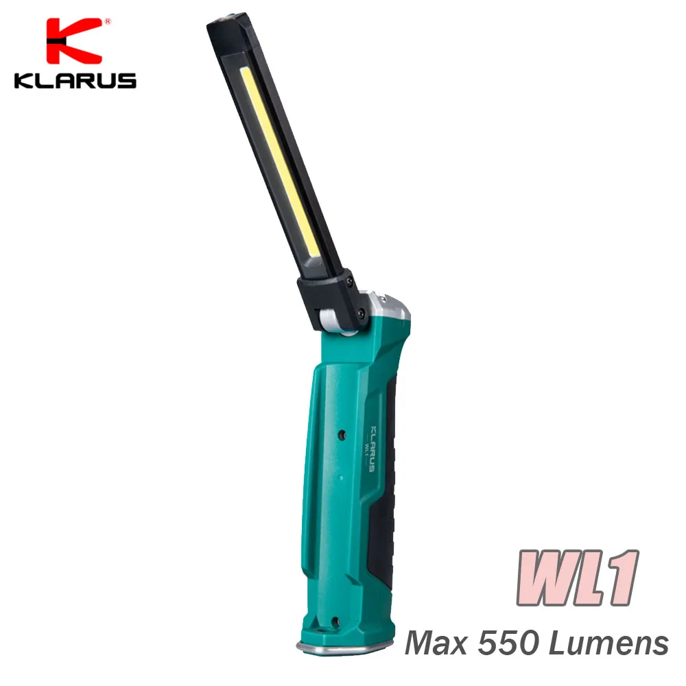 구매 KLARUS-WL1 작업등, 550lm, 랜턴, 휴대용 버클, 마그네토 하이 라이트, USB 충전, 투광 조명, 캠프 조명, 수리용