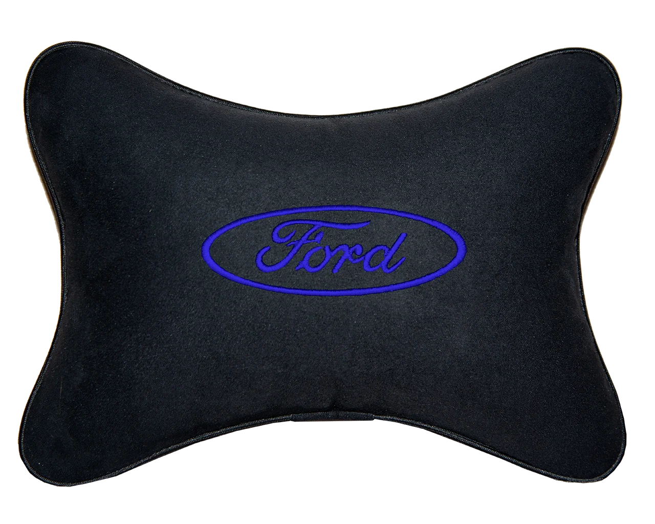 Подушка на подголовник алькантара Black (синяя) FORD|Подушка под шею| |