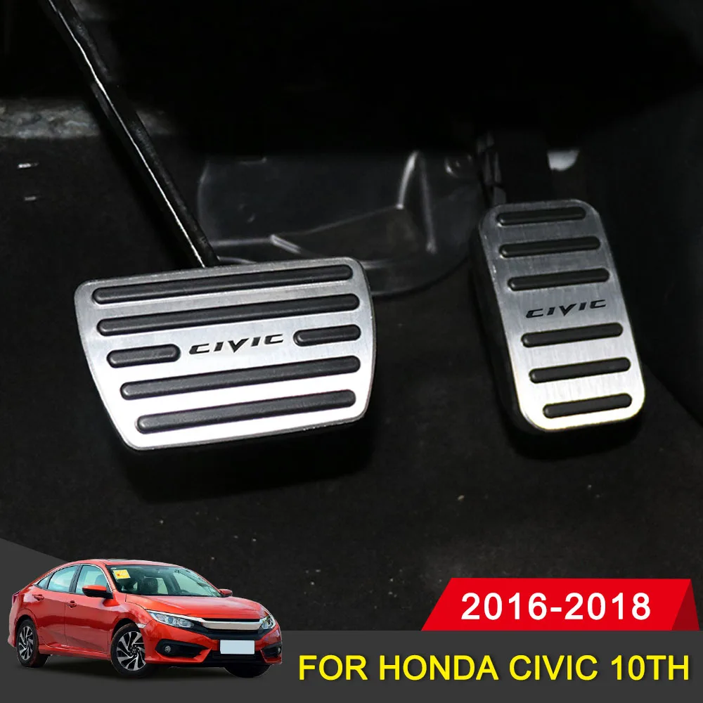 Набор накладок на педали тормоза для Honda Civic 10 2016 2017 2018 автомобильные аксессуары