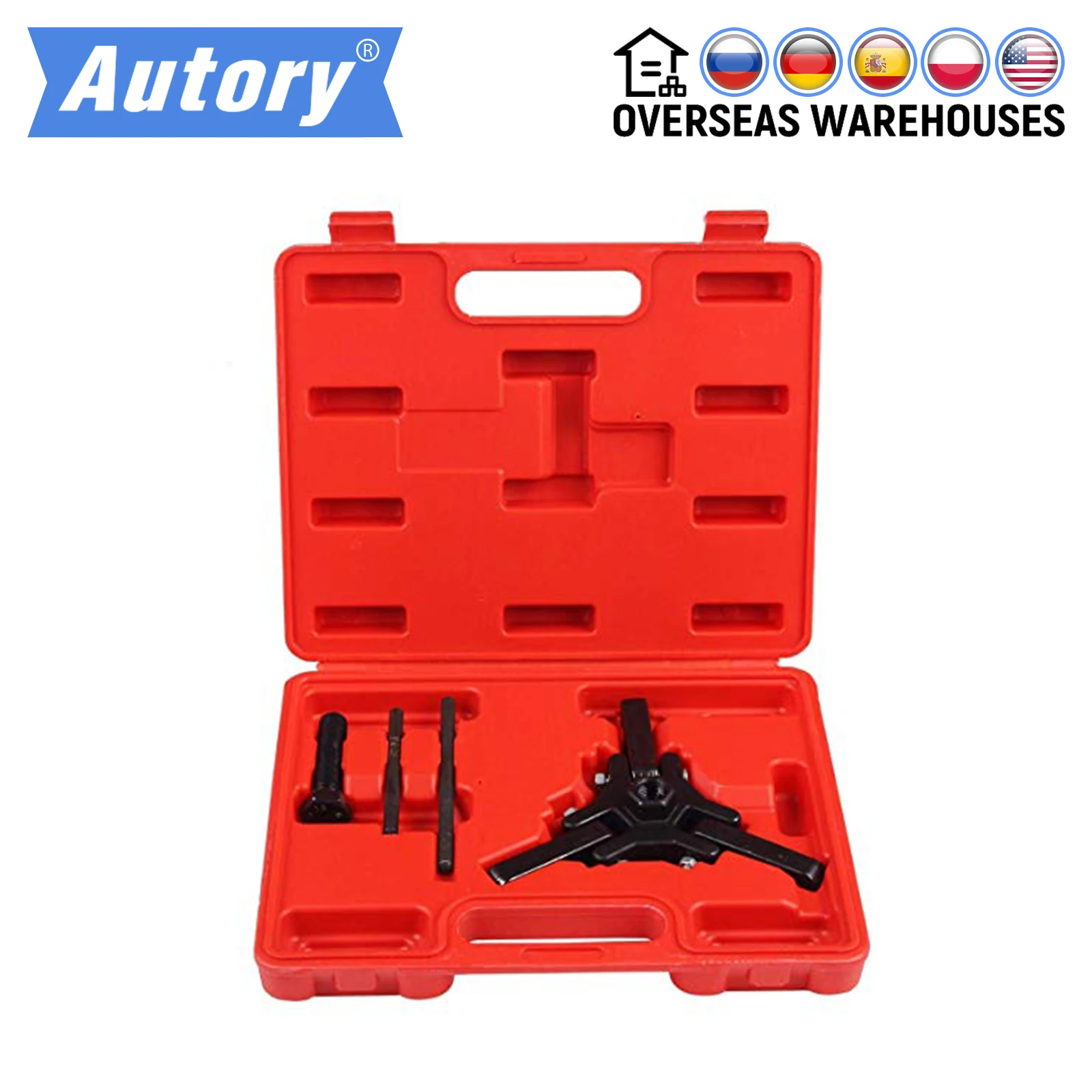 

Professional Harmonic Balancer Tool Crankshaft Pulley Puller Kit Harmonic Balancer Puller for Chrysler Mazda Dodge Hyundai