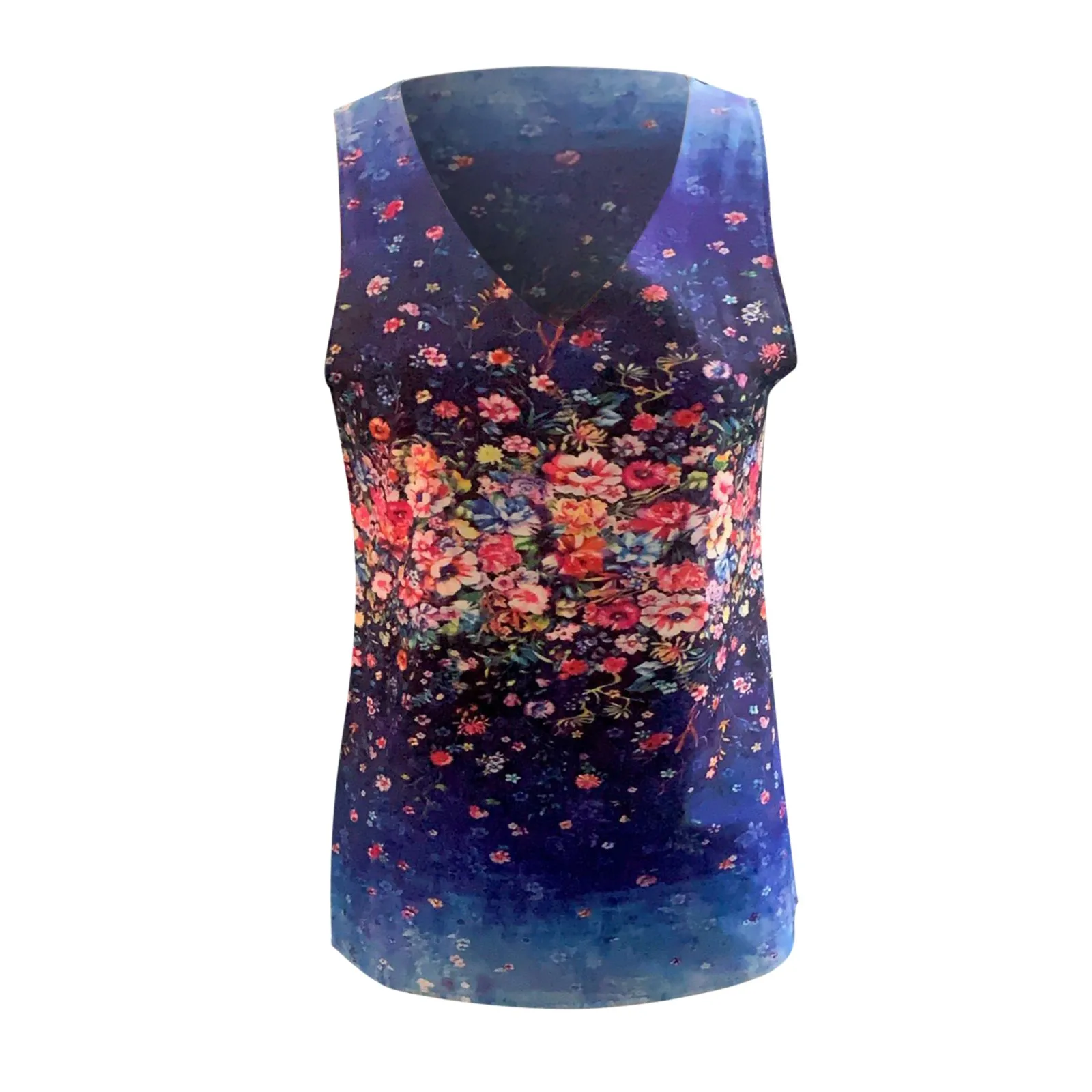 Топ атласный окрашенный на завязках пикантный жилет без рукавов с V-образным