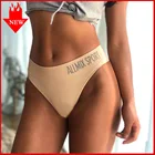 VDOGRIR 2020 Новые Сексуальные женские спортивные трусики с надписью, нижнее белье, Бесшовные женские хлопковые стринги, стринги с заниженной талией, женские нижнее белье Танга