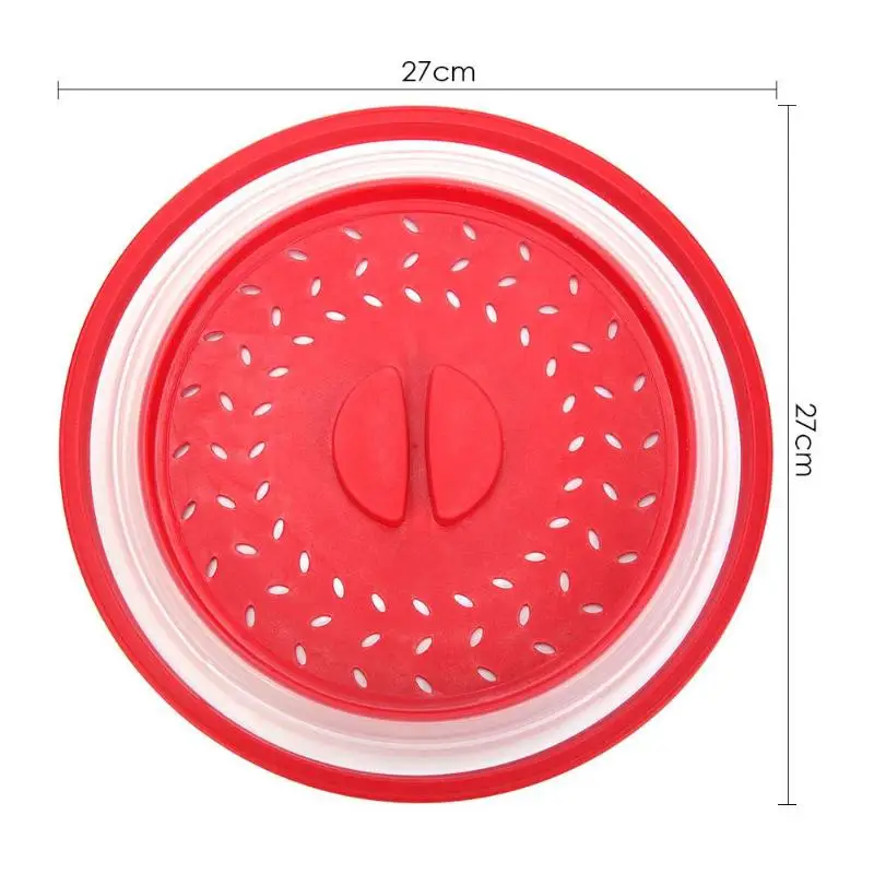 

Collapsible Microwave Cover Lid Folding Silicone Microwave Plate Cover Colander Strainer for Fruit Vegetables 10.5 inch