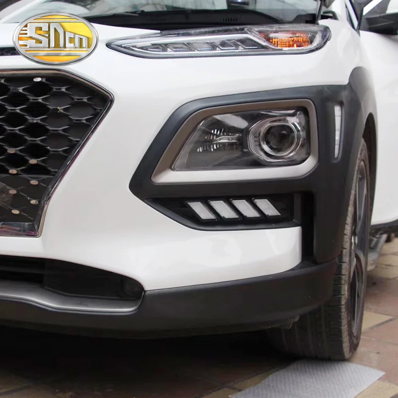 Для Hyundai Kona Kauai Encino 2018 2019 светодиодные дневные ходовые огни DRL Противотуманные