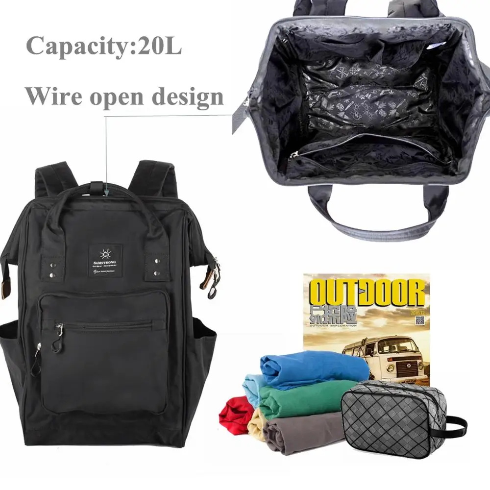 Рюкзак SAMSTRONG для путешествий сумка подгузников вместительная коляски