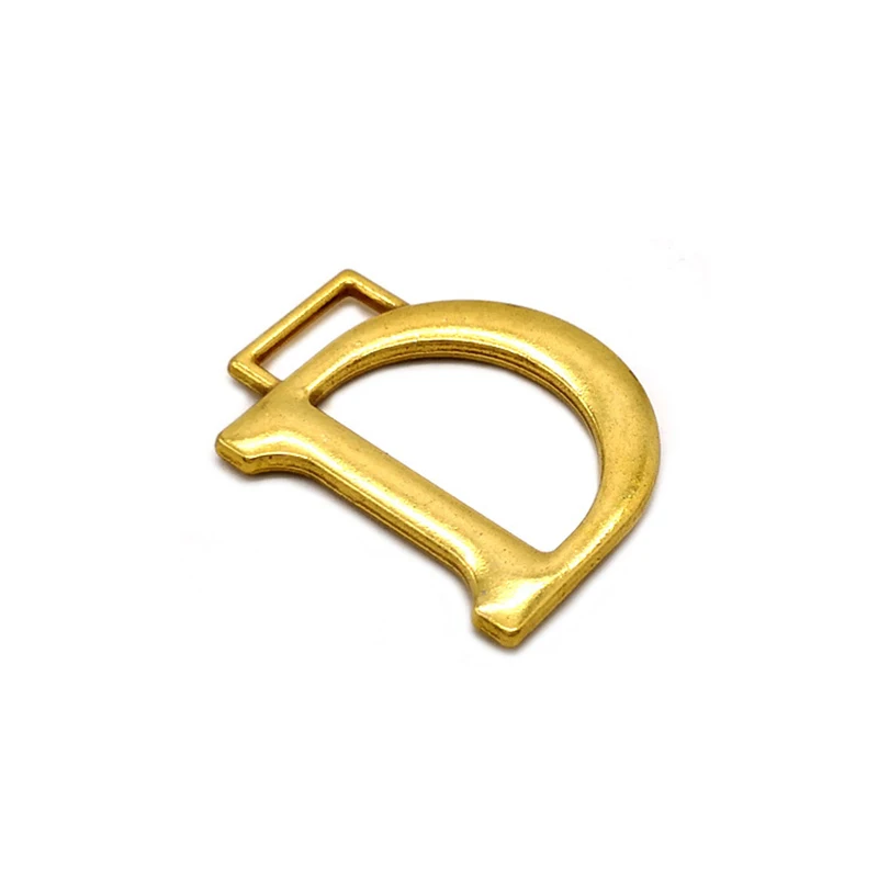 

10 Pieces Hold Bag Gold D Letter Charm Metal Wallet Card Package Family Hanger Decorative Buckles Box Hardware Hang Tags