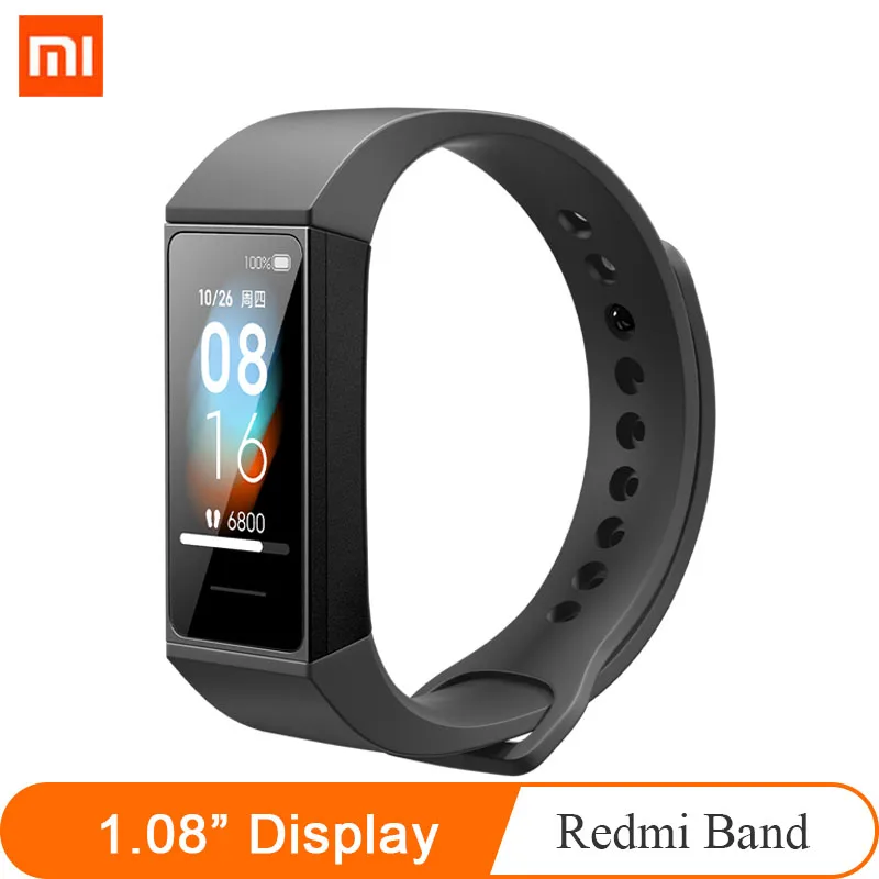 

Фитнес-браслет Xiaomi Redmi с цветным сенсорным экраном 1,08 дюйма