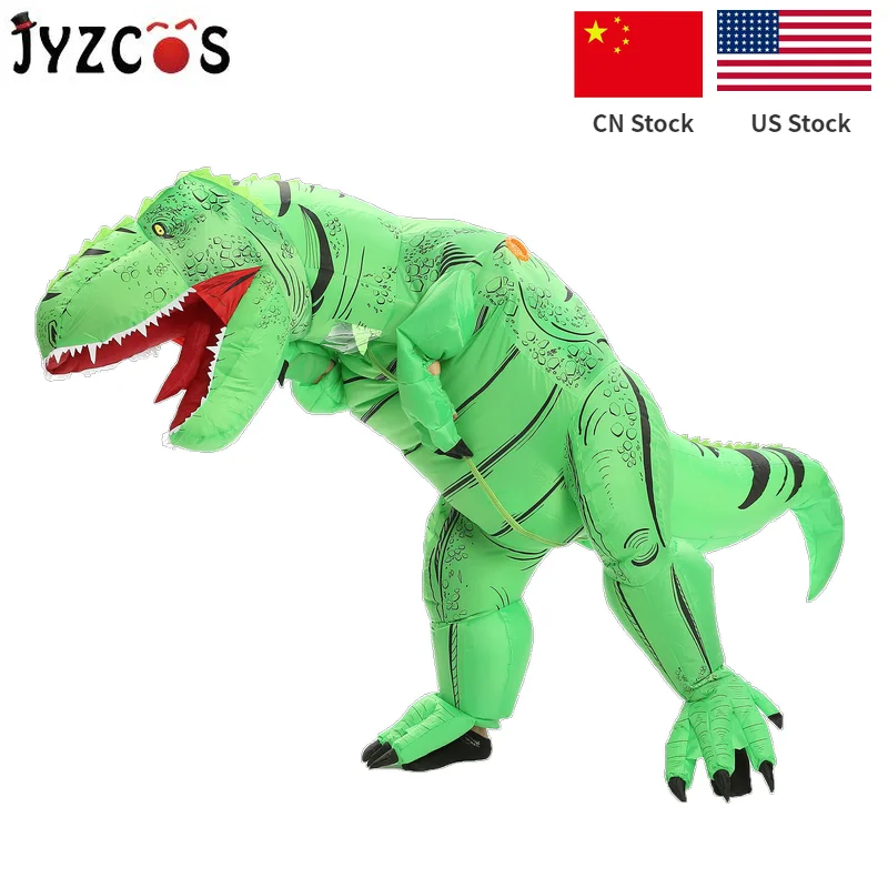 JYZCOS взрослый надувной костюм динозавра t rex карнавальный на Хэллоуин для женщин и