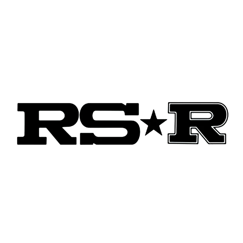 

40426# 30x6 cm Die-Cut Vinyl Decal RS-R Car Sticker Waterproof Auto Decors on Car Body Bumper Rear Window