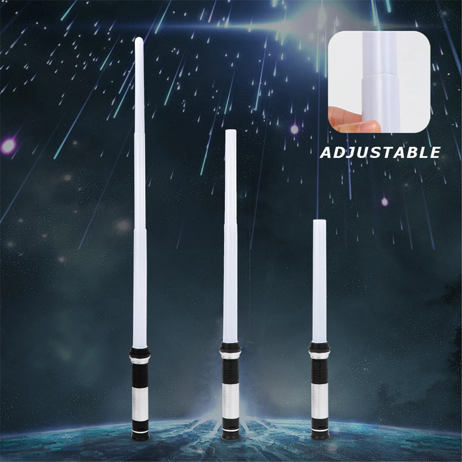 

2 Pcs /set Lightsaber Toys For Children Saber Luminous Jedi Sabre Laser Sword Light Up Led Flashing Lightstick Glow In The Dark