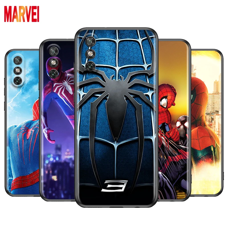 

Fashion Marvel Spiderman For Huawei Y9S Y6S Y8S Y9A Y7A Y8P Y7P Y5P Y6P Y7 Y6 Y5 Pro Prime 2020 2019 2018 Black Phone Case