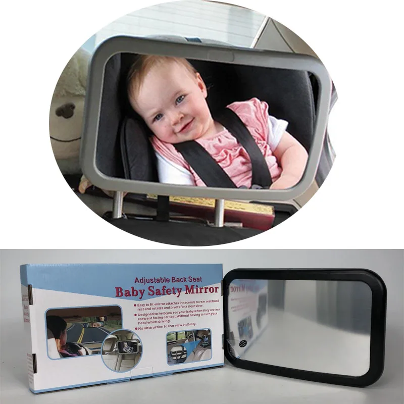 

Baby Car Mirror Adjustable Car Back Seat Rearview Facing Headrest Mount Child Kids Infant Baby Mirror Safety Monitor Accessories
