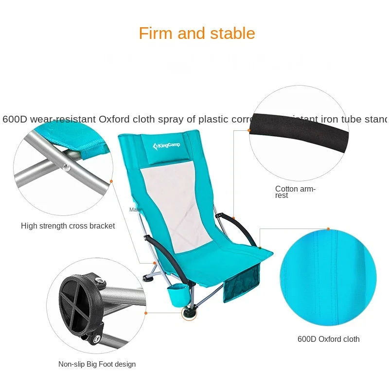 저렴한 높은 품질 야외 의자 접는 의자 낚시 의자 휴대용 캠핑 의자 인체 공학 높은 다시 비치 의자 통기성