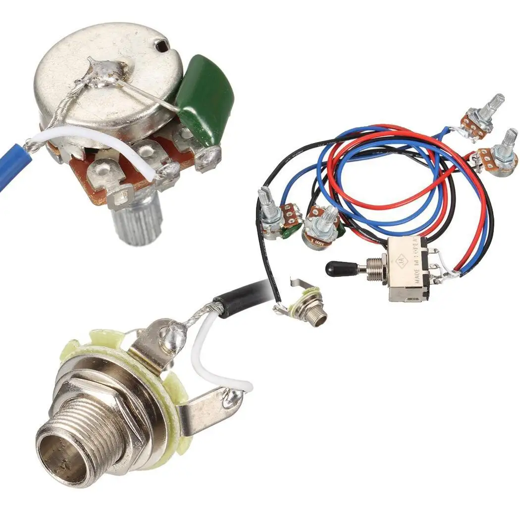 1 set of 3-speed Toggle Switch Set As pictures show LP Electric Guitars Guitar 2V2T Line Potentiometer | Спорт и развлечения