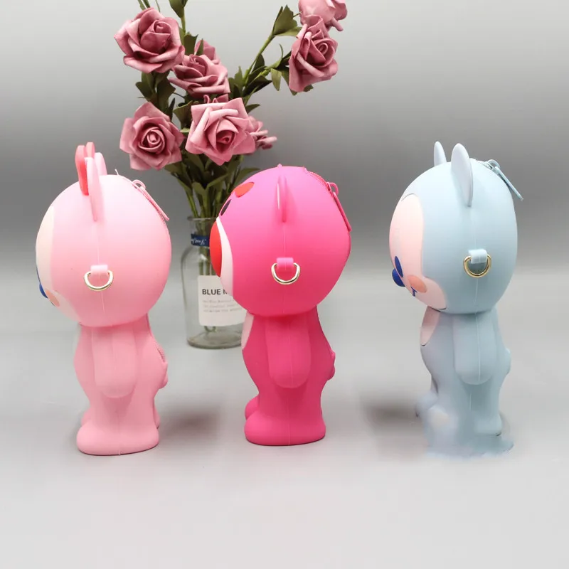 Креативные мягкие силиконовые чехлы для карандашей Kawaii милая мультяшная ручка в