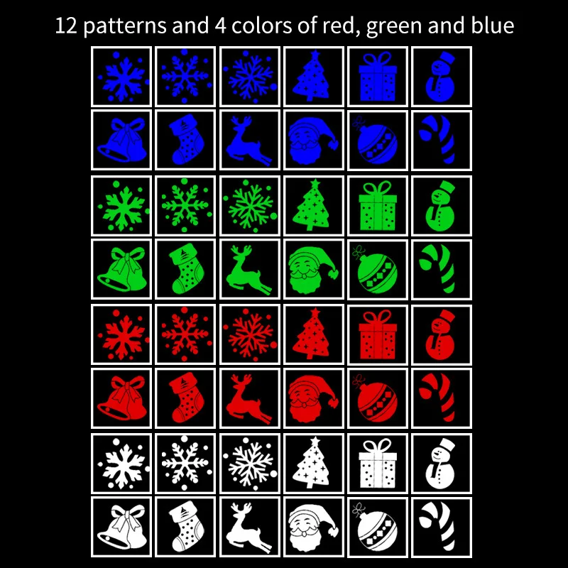 Светодиодный Рождественский светильник в виде снега проекционный Philipphi 12