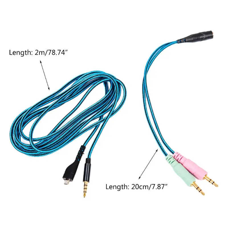 

New Replacement Gaming Headphone Cable Audio Cables for Steelseries Arctis 3 5 7