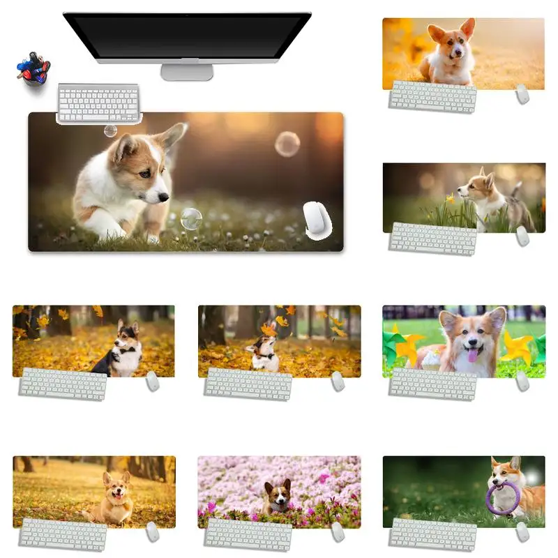 

Corgi Gamer Speed Mice Retail Small RubberDesk Table Protect Game Office Work Mouse Mat pad X XL Non-slip Laptop Cushion