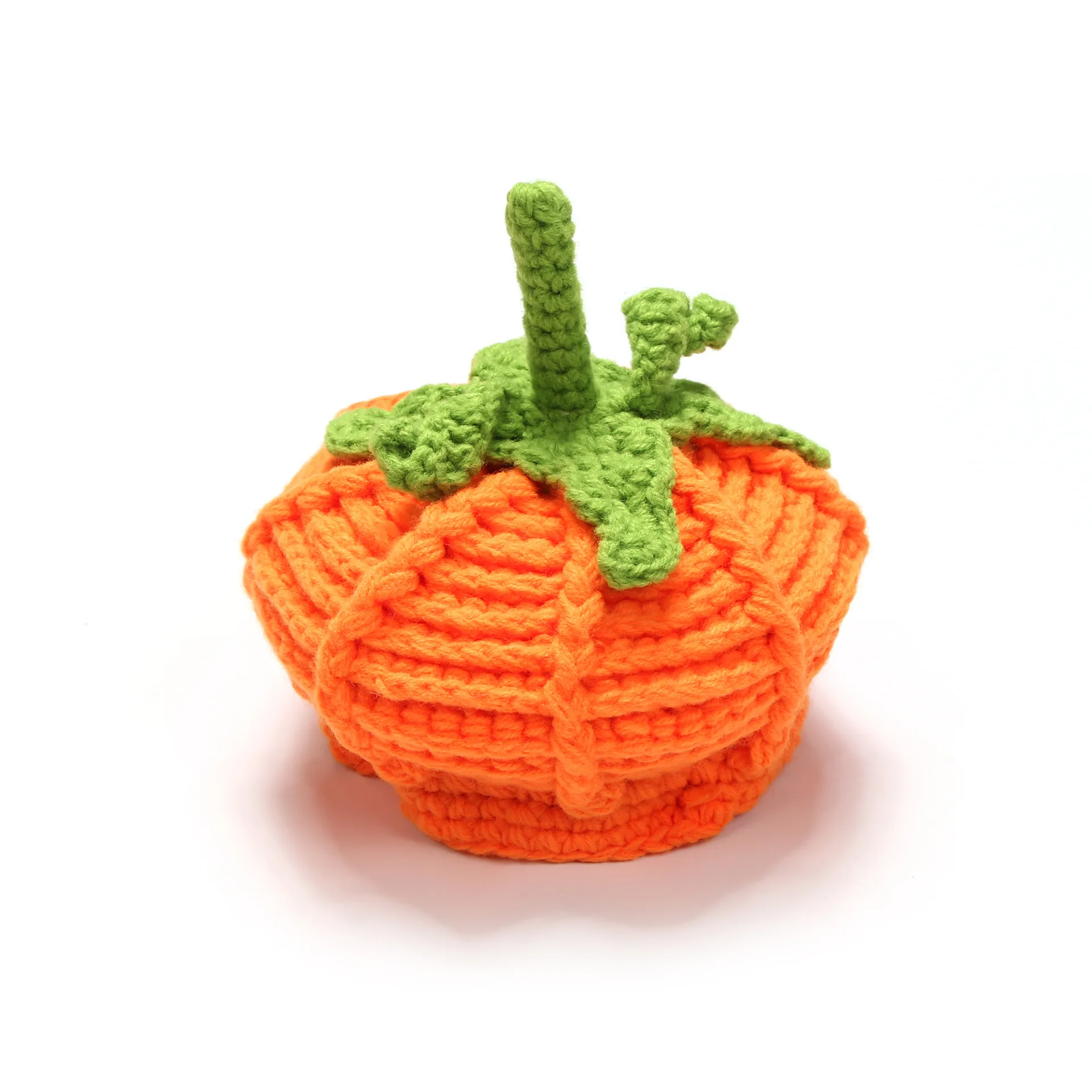 

Fashion 1PCS Pumpkin Hat Hedging Cap Newborn Infant Toddler Turban Baby Girls Knitted Hats Halloween Gift Handmade Hat