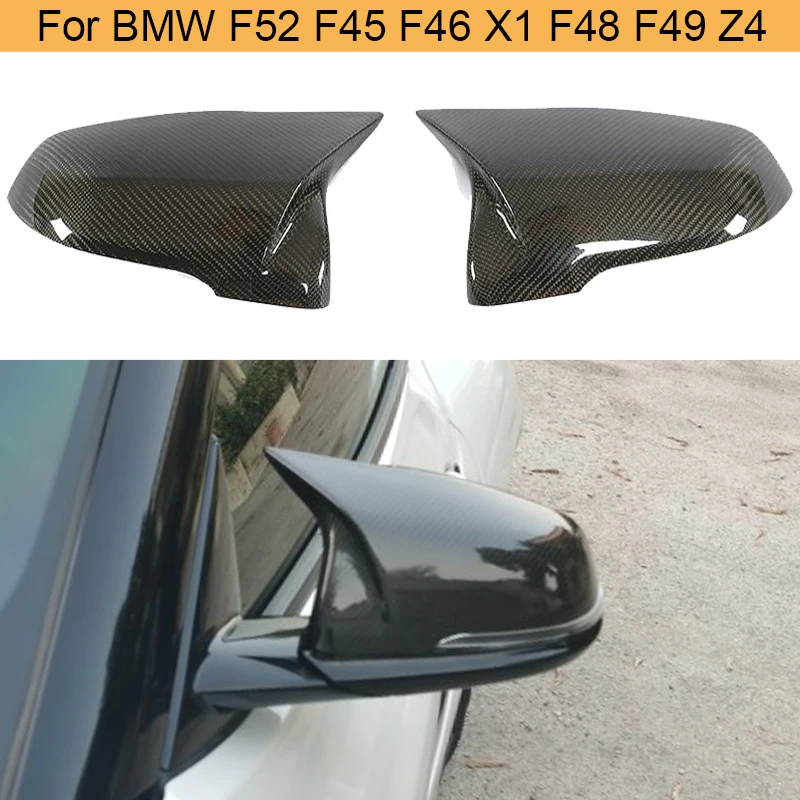 Car Rearview Mirror Cover for BMW 1 Series F52 2 Series F45 F46 X1 F48 F49 Z4 For Toyota Supra Side Mirror Caps Carbon Fiber