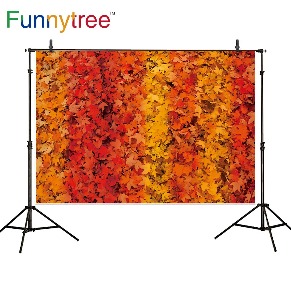 

Фотофон Funnytree осень кленовый лист декоративный фон фотостудия детский портрет фотосессия Фотостудия