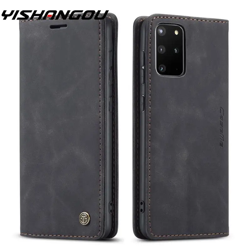 Магнитный кожаный чехол бумажник с откидной крышкой для Samsung S20 FE Note20 Ultra S10Plus A51 A71