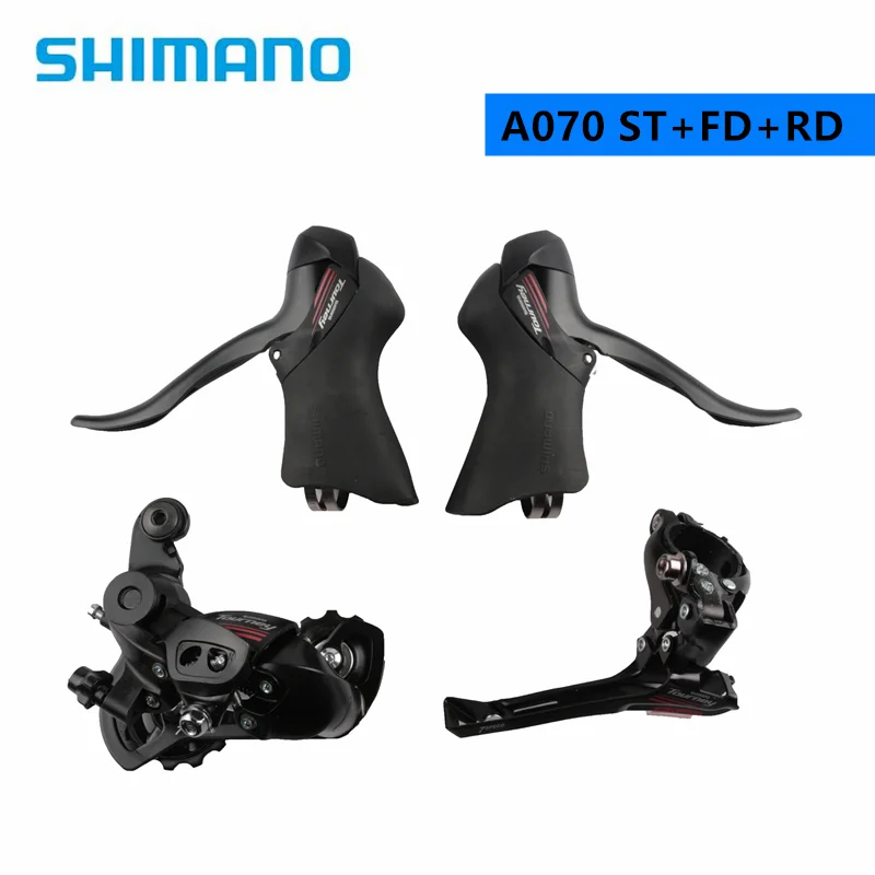 Переключатель скоростей Shimano Tourney A070 2x7 зажимной рычаг передний переключатель
