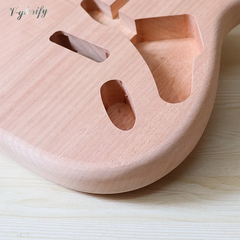 neue ankunft st gitarre körper mahagoni holz elektrische gitarre körper natürliche farbe strat körper st gitarre barrel körpe